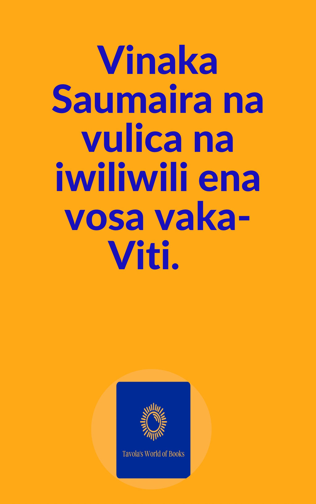 Personalised Na iwiliwili ena vosa vaka-Viti E-book